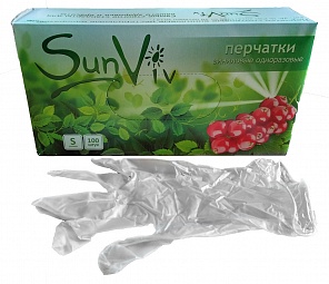 перчатки ВИНИЛОВЫЕ бесцветные 